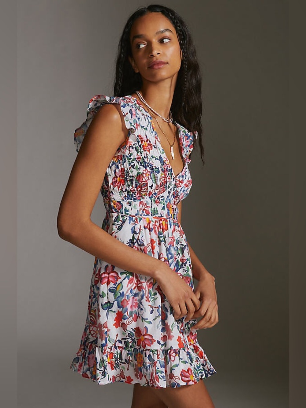 Anthropologie By Anthropologie The Peregrine Mini Dress White size XS
